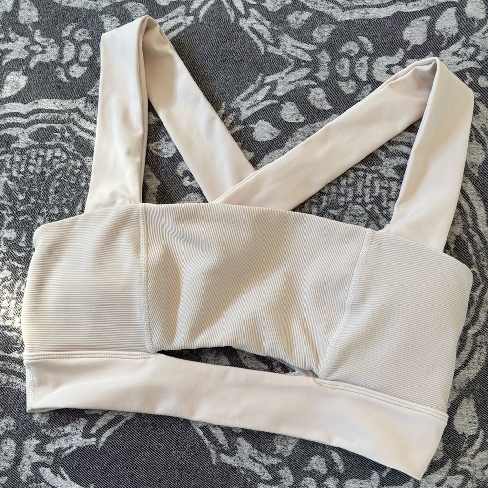 L*space Cream Cross-Back Sports Bra